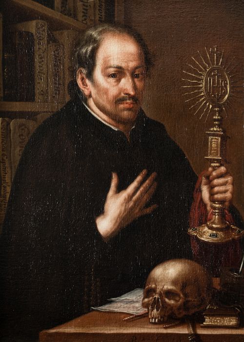 BERNARDO LORENTE GERMAN, "San Francisco de Borja", Óleo sob