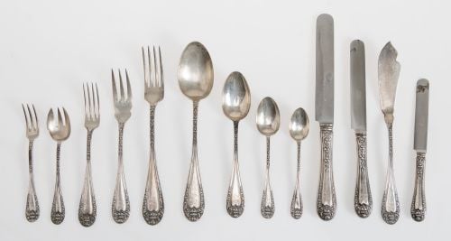 Spanish silver cutlery, 916 grade, 20th century