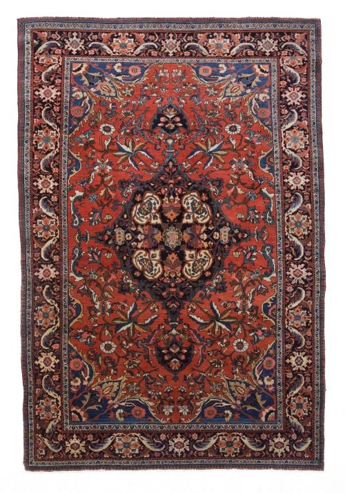 Hand knotted Persian wool rug, 20th century