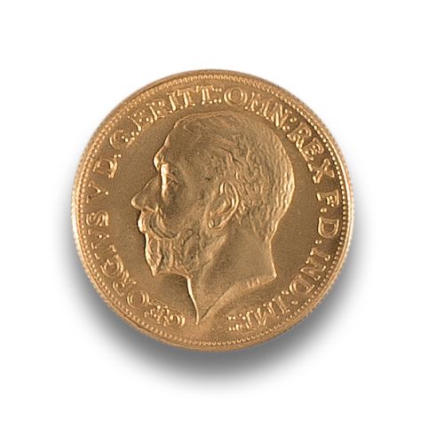 1 SOVEREIGN COIN IN YELLOW GOLD