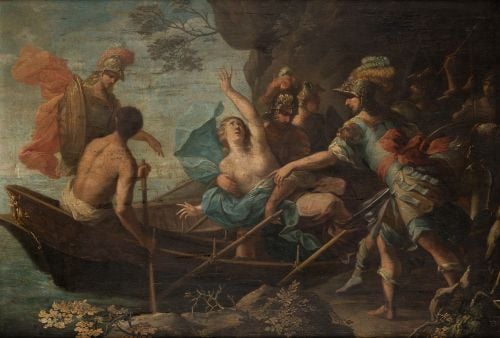 ITALIAN SCHOOL (Late 17th century) "The Abduction of Helen