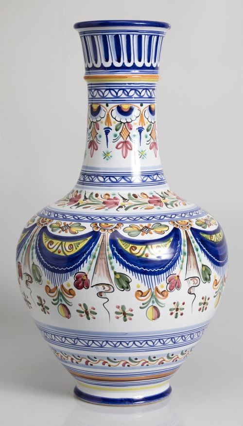 Glazed earthenware vase, De la Cal Barreira, Puente del Arz