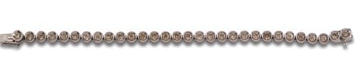 RIVIERE BRACELET WITH DIAMONDS IN CHATÓN, IN WHITE GOLD