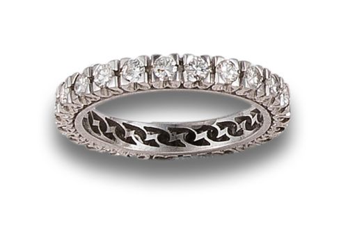 ETERNITY DIAMOND WEDDING RING, IN PLATINUM