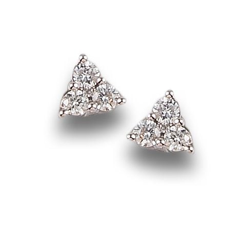 TRIO DIAMOND EARRINGS, IN WHITE GOLD