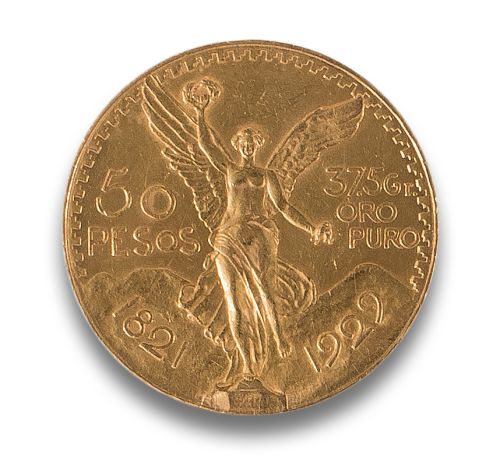 50 MEXICAN PESOS GOLD COIN