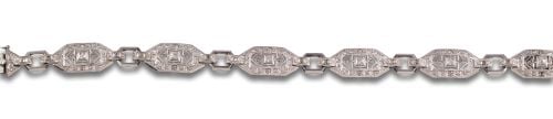 ART DECÓ STYLE DIAMOND BRACELET, IN WHITE GOLD