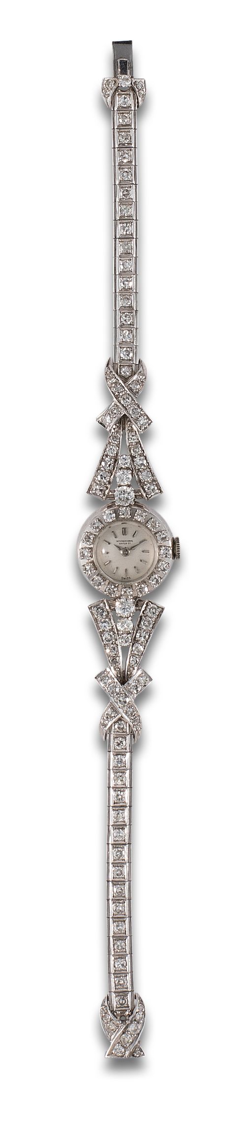 UNIVERSAL GENEVE JEWELRY WATCH IN WHITE GOLD AND DIAMONDS