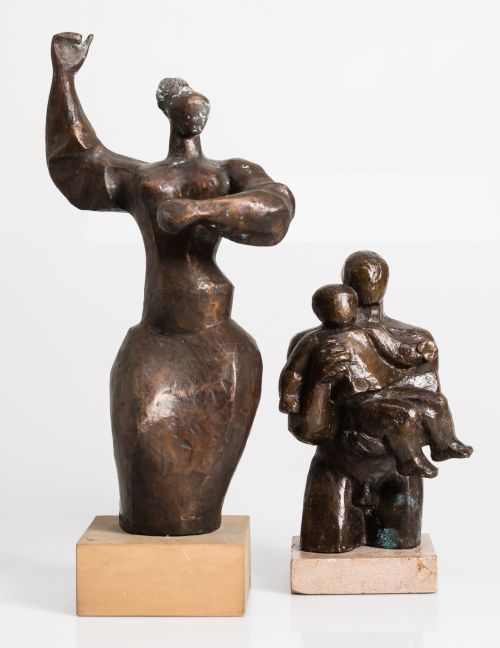 JOAQUÍN GARCÍA DONAIRE, "Paternidad", Escultura de bronce p