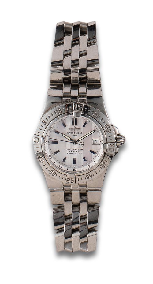 BREITLING STEEL WRIST WATCH