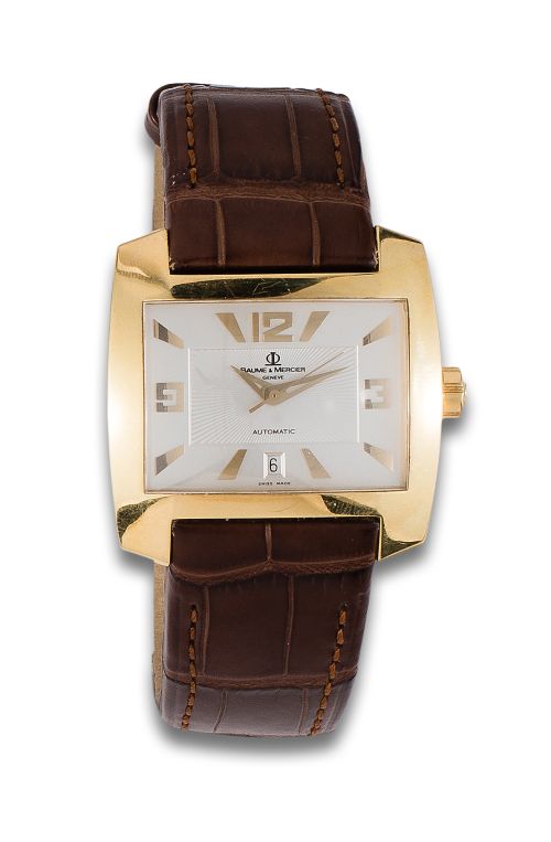 BAUME & MERCIER WRIST WATCH IN YELLOW GOLD