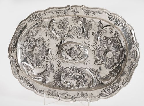 Tray in Spanish silver in its colour with marks from Córdob