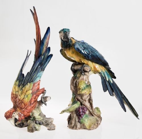 Pair of parrots following Guido Cacciapuoti, Italy, 20th ce