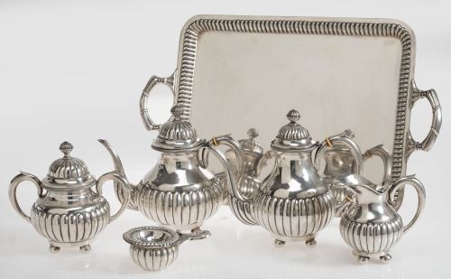 Silver plated coffee set