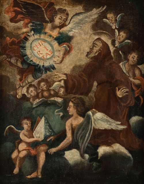 ESCUELA ESPAÑOLA, SPANISH SCHOOL (18TH CENTURY) "Saint Fran