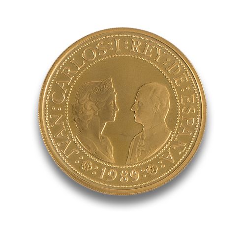 FIFTH CENTENARY GOLD COIN, 80,000 PESETAS