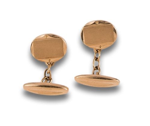 CUFFLINKS IN YELLOW GOLD