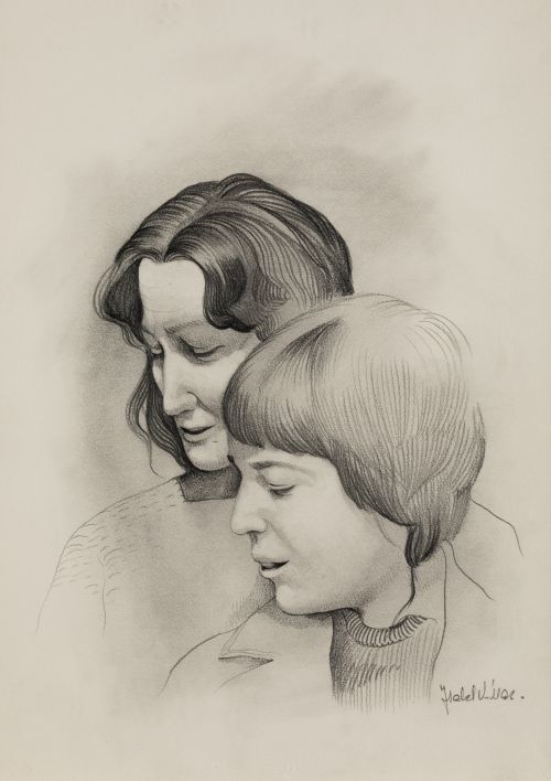 ISABEL VILLAR, ISABEL VILLAR Salamanca (1934) "Mother and c