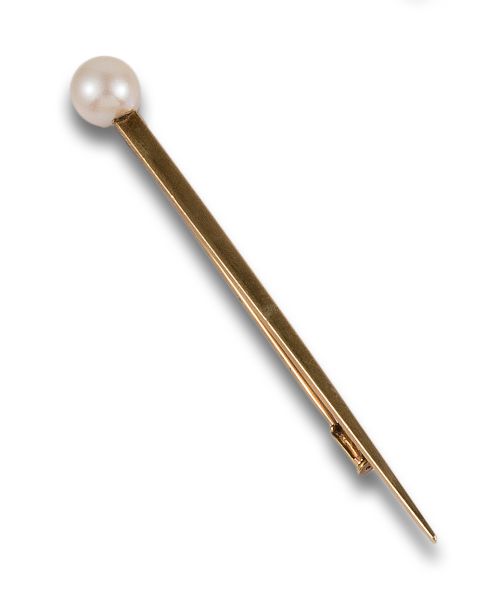 GOLD PIN WITH PEARL