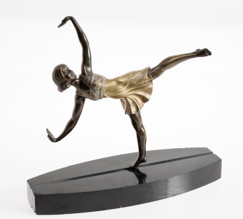 SAMUEL LIPCHITZ, "Bailarina en movimiento", Bronce patinado