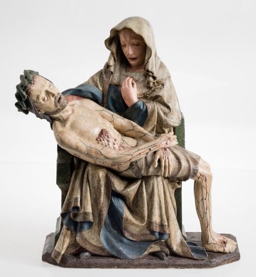 AUSTRIAN SCHOOL POSSIBLY SALZBURG (15th CENTURY / ?) "Pieta