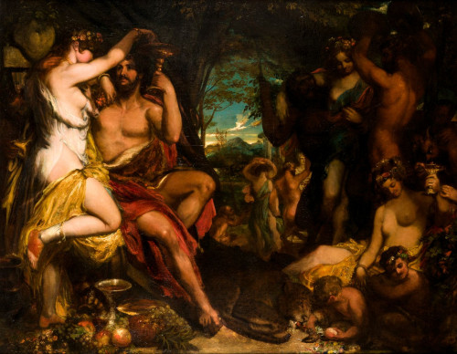 WILLIAM ETTY, "Bacanal", Óleo sobre lienzo