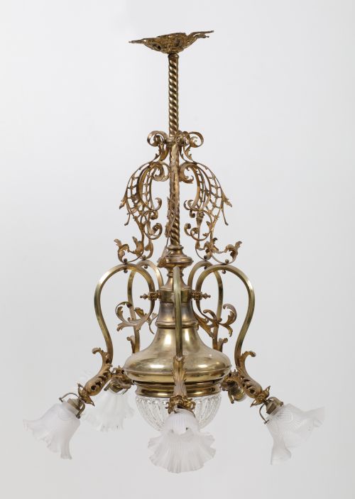 Ceiling lamp in gilded bronze following 19th century models